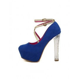Fabulous Platform High Heel Shoes with Crossed Straps Trim For Women
