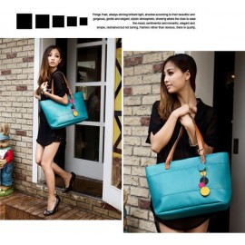 New Hot Sale! New Lady Candy Color Totes Fashion Leather Cute Shoulder Bag For Women Shopping Bag Handbag 