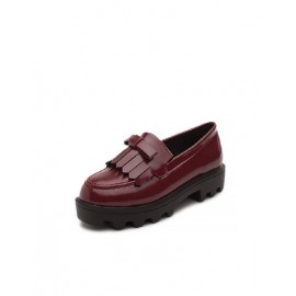 Adorable Tassel Adornment Chunky Heel Platform Shoes Size:35-39