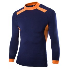 Bodycon Color Block Splicing Design Sporty T-Shirt