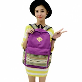 Fashion Korean Casual Canvas Hiking Shoulder Bag Backpack Rucksack School Satchel Book Bag