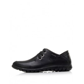 Concise Lace-Up Dress Shoes with Almond Toe