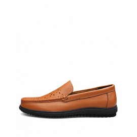 Comfy Hollow-Out Dress Shoes with Square Toe