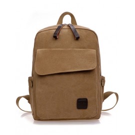 Preppy Style Flap Pocket Design Backpack For Men