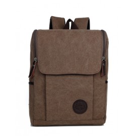 Classic Square Zip Embellished Backpack For Men