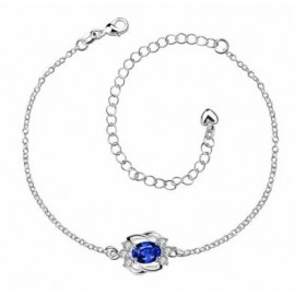A005-A Free Shipping New Design Large Stock Delicate Handmade Cheap Silver Plated Anklet Bulk Sale