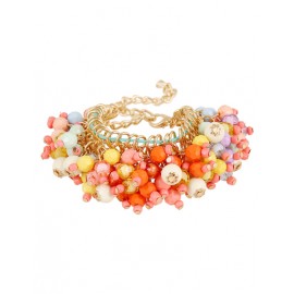 Brighten Overall Bead Inlay Chain Bracelets For Women