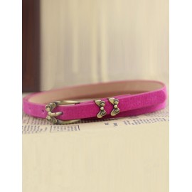 Delicate Bowknot Embellished Belt with Pin Buckle For Women