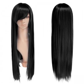 New Fashion Women Long Straight Cosplay Bright Color Wig