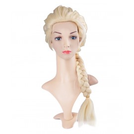 Cosplay Weave Ponytail Princess Girl Wig Masquerade Light Blonde Queen Hot