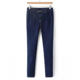 All Matched Slinky Stretchy Denim Pencil Pants Size:S-L