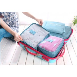 New 6PCS Travel Luggage Bag Clothes Organizer Large Medium Small Size Pouch Handbag Suitcase