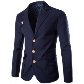 Slim Fit Blazer with Button Detail