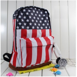 Unisex Canvas Punk Shoulder Bag Handbag School Book Campus Bag Backpack UK US Flag 