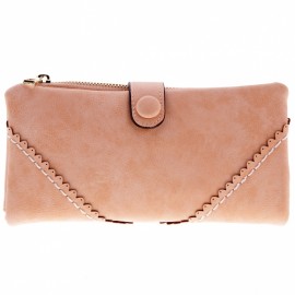 New Women's Fashion Long Wallet Retro Button Handbag Wallet Purse Fashion Women Purse 