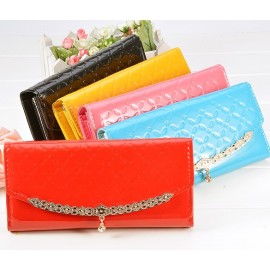 New Bag Lady Women Female 5 Colors Candy Girls Clutch Purse Wallet Belt Chain Shoulder Bag 