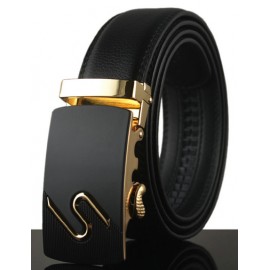 Special Style Alloy Inlay Buckle Leather Belt