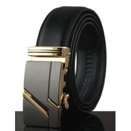 Noble Style Alloy Automatic Buckle Leather Belt