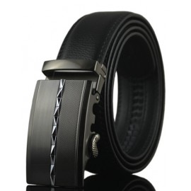 Cool Splicing Design Alloy Buckle Leather Belt