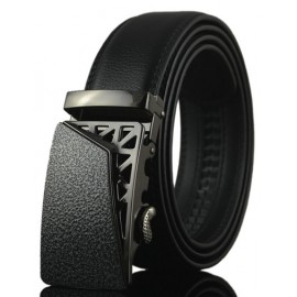 Cool Splicing Hollow Out Design Buckle Leather Belt