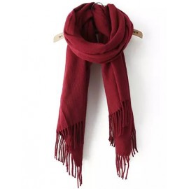 Charming 180CM Plaid Scarf in Fringed For Women