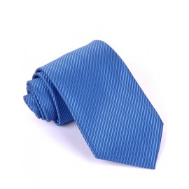 Gentlemanly Stripe Printed Polished Neck Tie in Two Tone