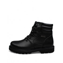 Cool Lace-Up Round Toe Lace-Up Martin Boots with High-Top