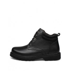 England Lace-Up Martin Boots in Solid Color