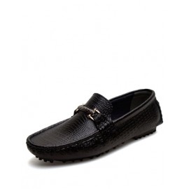 England Metallic Trim Loafers with Croco Veins