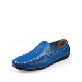 Comfortable Stitching Trim Loafers with A Ornament