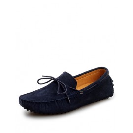 Fashionable Ruched Trim Loafers with Bowknot Design