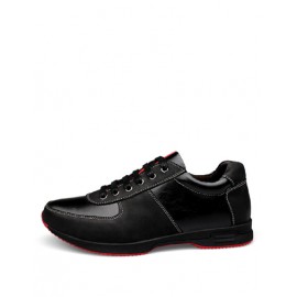 Sportive Stitching Trim Antiskid Sneaker in Black