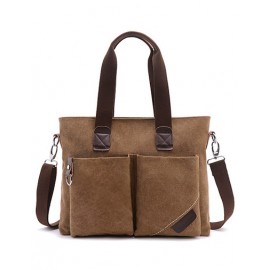 Office Style Pocket Trim Functional Bag For Men