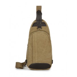 Vibrant Concealed Zip Rivet Crossbody Bag For Men