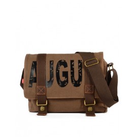 Classical Belt Buckle Letter Print Crossbody Bag