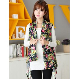 Garden Crop 130CM Tropical Floral Motifs Multi Way Long Scarf