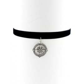 Unique Lint Necklace in Compass Pendant