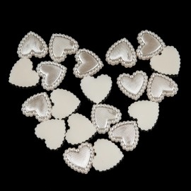 Fashion DIY Accessory Beads Supply Beige Heart Style Imitation Pearls 100pcs 