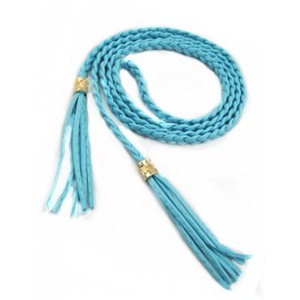 Prevalent Woven Slender Belt with Tassel Ornament For Women