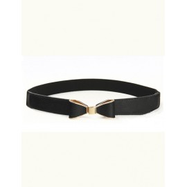 Sophisticated Slender Waist Belt with Bowknot Buckle For Women