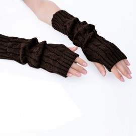 Women's Arm Warmers Long Gloves Hand Knitted Half Warmer Glove For Women New Arrival