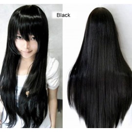 New Fashion Women Long Straight Cosplay Bright Color Wig High Quality Hotsale