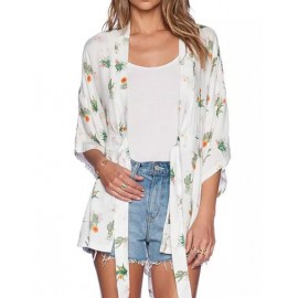 Unique Printing Kimono in Belt Waist Size:S-L