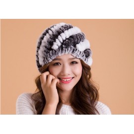 High Quality New Women's faux Fur Winter Ear Cap Hat Ski Slouch Hot Hat Cap 