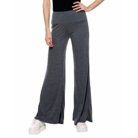 Casual Women High Waist Stretch Wide Leg Long Pants Solid Sport Yoga Loose Trousers