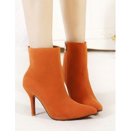 Vogue Stiletto Heel Boots with Pointed Toe Size:34-39